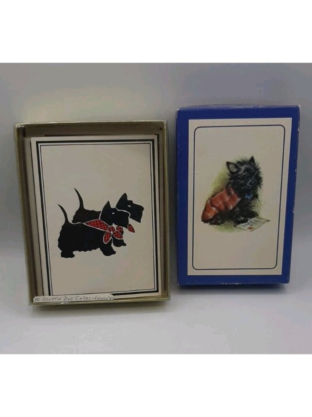 Unused Vintage Scottie Dog Cards Set of 20 Cards One Set is Rusties & Handmade